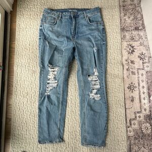 Wild Fable Blue Skinny Jeans Distressed
